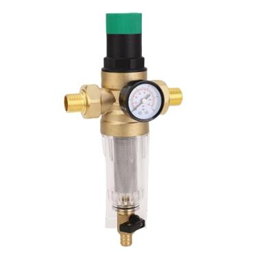 Imagem de Zhjvihx Regulador de Pressão de água DN25 para Casa, 1in Brass Pressure Reducing Valve para Torneira Hidráulica de Energia Solar, Latão Reutilizável Com Acessórios para Medidor de Filtro