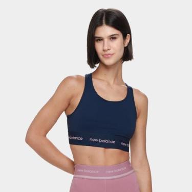 Imagem de Top New Balance Sport Essentials Active Feminino, Marinho, G