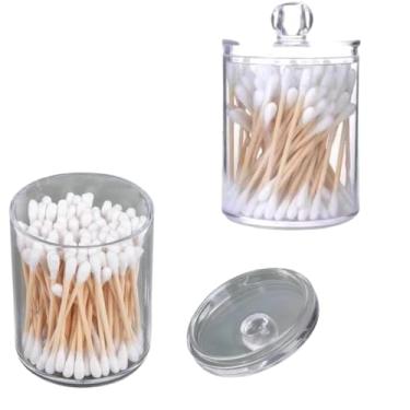 Imagem de Pote Para Discos de Algodão e Hastes Flexíveis com Tampa