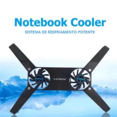Imagem de Cooler Usb Base Resfriador Portátil Notebook Aparelhos Modem Cor Preto