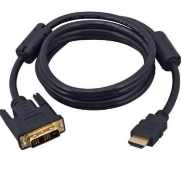 Imagem de Cabo DVI I x HDMI com Filtro com 1.8 Mts - Preto