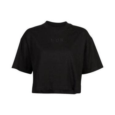 Imagem de Cropped Oversized Wordmark Preto - FOX, 3, Preto, G