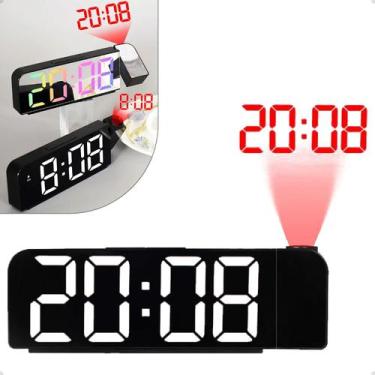 Imagem de Relógio Despertador Projetor De Led Temperatura Hora Data Top - HOME G