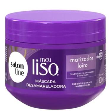 Imagem de Máscara Meu Liso Matizadora Loiro Salon Line 300g Argan Aminoácidos e 