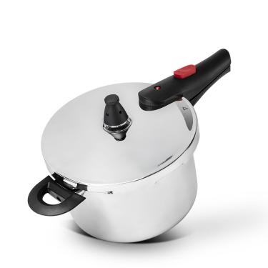 Imagem de Panela de Pressão Inox Ultra 20x14cm 4 Litros - Brinox - Alta Qualidade - Cozimento Rápido