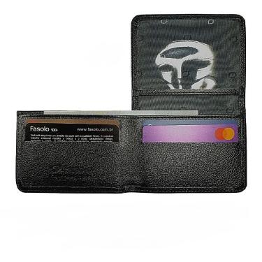 Imagem de CARTEIRA MASCULINA FASOLO COURO "L" SLIM H060 FLOATER PRETA Cor:Preto;Tamanho:Único;Gênero:Homem