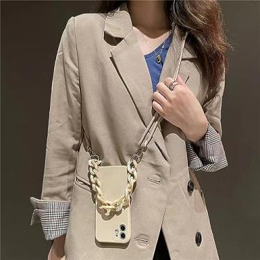 Imagem de Alça tiracolo transversal cordão de mármore corrente capa de silicone macio para Samsung S21 S22 S23 Plus Ultra A52 a72 s20 FE capa, A, para Samsung S23ultra