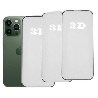 Imagem de Kit 3x Películas de Vidro 3d Anti Impacto Para iPhone Todos Modelos - 