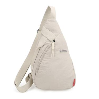 Imagem de Mochila tiracolo pequena para homens e mulheres, bolsa de peito, mochila para viagem, caminhada, caminhada, uso diário, casual