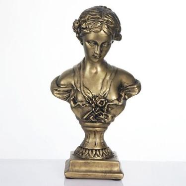 Imagem de Estátua de busto de deusa grega de 22,5 cm, estatueta de resina antiga