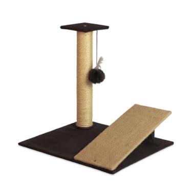 Imagem de Arranhador Para Gatos Com Rampa E Mola Maluca(SoftBlack)