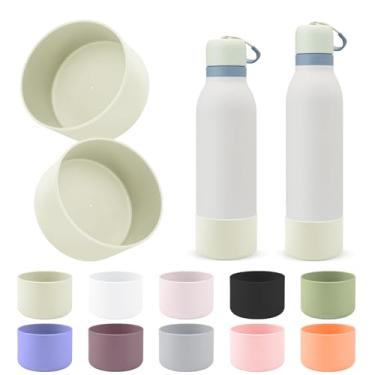 Imagem de BKBY 2 peças de bota de silicone compatíveis com Owala FreeSip Twist 680 g/510 g, capa inferior de manga protetora antiderrapante e anti-arranhões para garrafa de água Owalaa FreeSip Twist