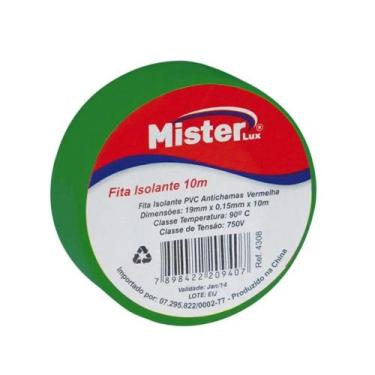 Imagem de Fita Isolante Verde 10m - G20 Mister