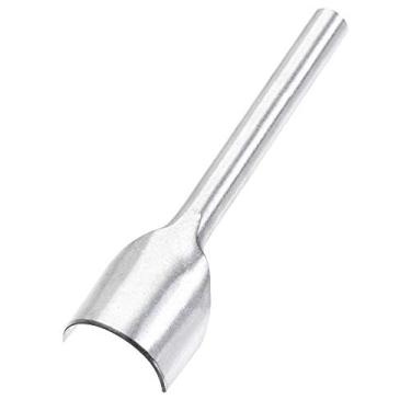 Imagem de Generic Perfurador de corte de couro em formato meio redondo, ferramenta de perfuração de 25 mm para artesanato, cinto, carteira e bolsa