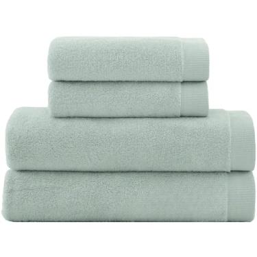 Imagem de Toalha Banhão Algodão Macia, Felpudas para Uso no Banho e no Rosto(Verde Claro)
