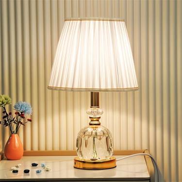 Imagem de Luminária de mesa contemporânea de cristal LED, estilo moderno e criativo, para sala de estar, escritório, casa de campo, hotel, quarto ou mesa de cabeceira (Estilo 16)