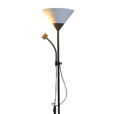 Imagem de Luminária Abajur Chão Duo Floor Pedestal Articulada Lustre Decoraçao Iluminaçao