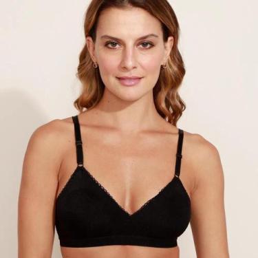 Imagem de Sutiã Sem Aro Sem Bojo Conforto Sem Costuras Laterais Básico Demillus 