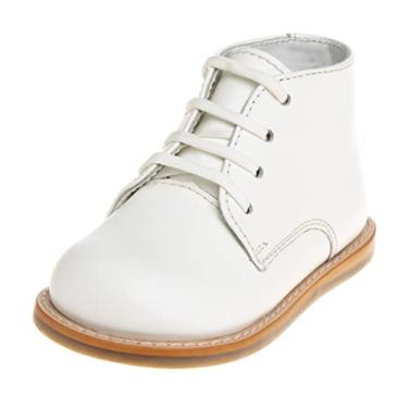 Imagem de Tênis de caminhada Josmo Logan Baby – Sapatos de bebê confortáveis, antiderrapantes, Branco, 2 Infant