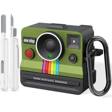 Imagem de Capas retrô para Apple Airpods iPods Pro 3 2025 - Capa protetora de silicone para Airpods iPods Pro 3ª geração com acessórios para Airpod, capas protetoras para Airpod iPod Pro3 - verde