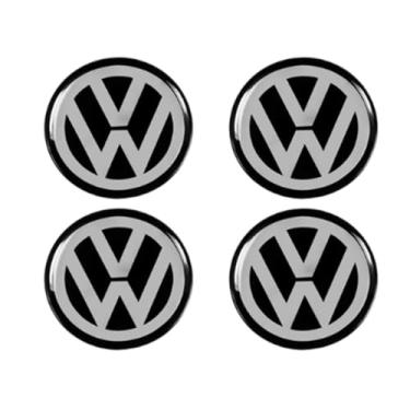 Imagem de Emblema Resinado Preto/Prata 48 mm Centro Calota Compatível com VOLKS Gol Bola G2 G3 G4 G5 G6 G7 Up Fox Voyage Parati Saveiro Bora Polo SpaceFox