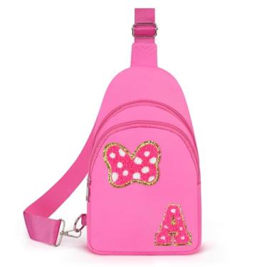 Imagem de Pochete transversal para meninas de 14 anos, 7, 8, 9, 10, 11, 12, 13, 14 anos, para meninas e mulheres, rosa, A