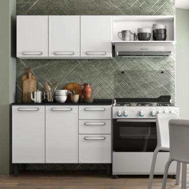 Imagem de Cozinha Compacta em Aço 6 Portas 2 Gav Evidence Bertolini