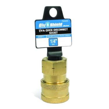 Imagem de BluShield Tomada de desconexão rápida de 1/10.2 cm x adaptador FPT de 1/10.2 cm | Alta pressão | À prova de vazamento | Resistente à corrosão | Conexão rápida para acessórios de lavadora de pressão