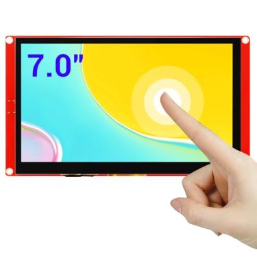 Imagem de ELECROW Tela ESP32 800 × 480, tela sensível ao toque LCD HMI ESP32 RGB TFT de 7 polegadas, processador LX6 dual-core de 32 bits, até 240 MHz, compatível com Arduino, LVGL, PlatformIO, MicroPython (sem