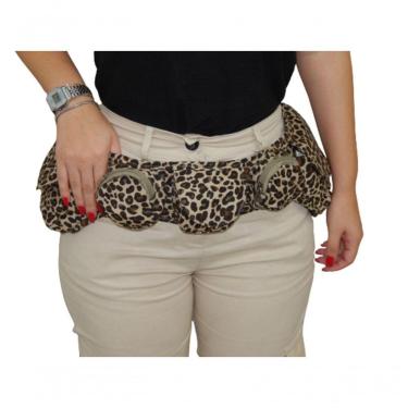 Imagem de Cartucheira Pochete Feminina De Cintura Zup Cor Onça