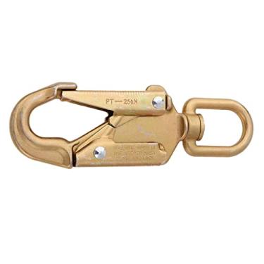 Imagem de Luzhengyang Chave de mosquetão autotravante 23KN, portátil e pesada, ótima para acampamento e caminhadas, material de aço, gancho para chaveiro de mochila