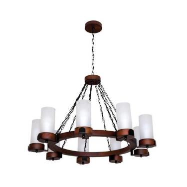 Imagem de Lustre Country Envelhecido 9 Lâmpadas 1109e - Luminárias Müller