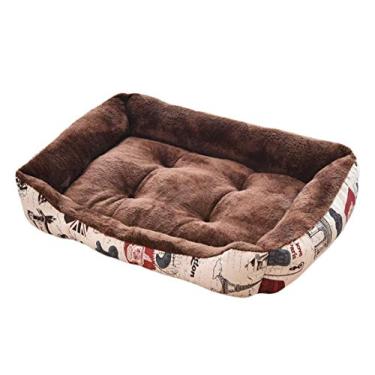 Imagem de Cama para dormir para cama de cachorro, almofada térmica antiderrapante para sofá enchimento removível almofada para animais de estimação cães e gatos