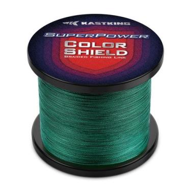 Imagem de Linha de pesca trançada KastKing Superpower ColorShield 10LB