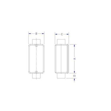 Imagem de 12 Condulete fix 3/4 tipo X c/tampa rosc BSP/s/pint 56109022 - Tramont