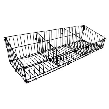 Imagem de Kit 4 Cesto Dobrável Para Gôndola 90cm Com 2 Divisórias FIT Amapá