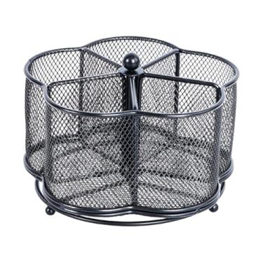 Imagem de SiaBiced Suporte giratório 360° para utensílios, porta-canetas, porta-talheres portátil, organizador para pauzinhos, réguas e outros acessórios de cozinha.