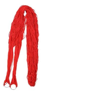 Imagem de Tnfeeon Rede Externa Dupla – Design de Nylon Resistente Com Capacidade de Carga Pesada para Acampamentos Familiares, Caminhadas e Aventuras (Vermelho)