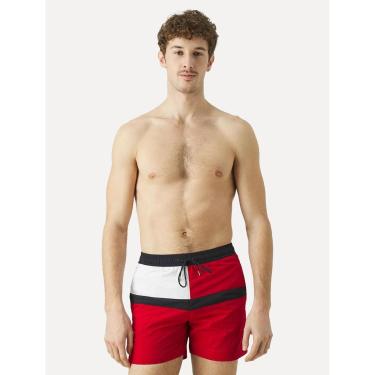Imagem de Short Tommy Hilfiger Medium Drawstring Colourblock Sash Vermelho.-Masculino