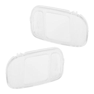 Imagem de Unifizz 1 par de cobertura de luz de cúpula para mapa de telhado, lente de lâmpada de leitura, lâmpada de leitura branca, compatível com Do-dge Ram 1500 2500 3500 4500 5500