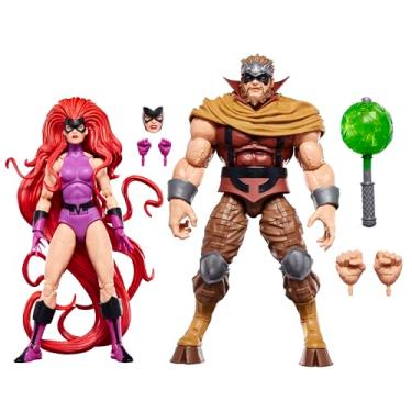 Imagem de Marvel Legends Series Inhumans Medusa & Gorgon Two-Pack, 2 Fantastic Four Comics-Inspired Collectible 6-Inch Scale Action Figures