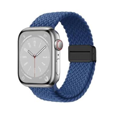 Imagem de Pulseira De Nylon Trançada Compatível Com Apple Watch Series S10 46mm 