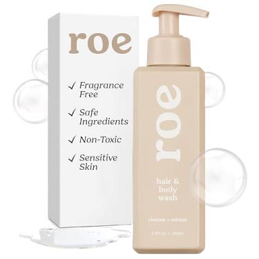 Imagem de Roe Wellness - Sabonete líquido e hidratante para bebês | Adequado para peles sensíveis, sem fragrância, aroma natural de baunilha, limpeza fresca | 278 ml.