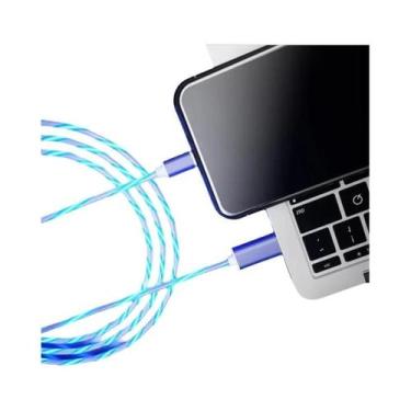 Imagem de Cabo USB Luminoso De Carregamento Rápido Em 4 Cores Para iPhone, Andro