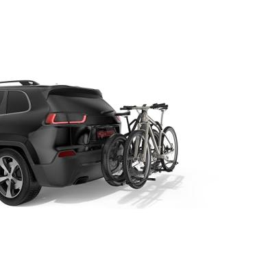 Imagem de PacificCrest Suporte de bicicleta para carro e SUV – Suporte de bicicleta de engate de 5 cm para caminhões/trailers | Suporte de bicicleta para carro pesado de 72,6 kg, pronto para E-Bike e pneu gordo