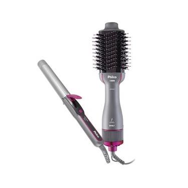 Imagem de Kit Philco Escova Secadora e Cacheador Bivolt PKT3000 Bivolt
