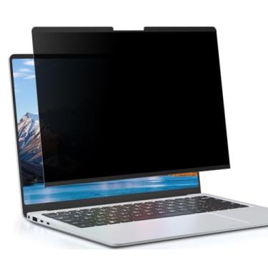 Imagem de LUSA DESIGN Tela magnética de privacidade para laptop Microsoft Surface 5 de 13,5 polegadas, protetor de tela removível antirreflexo de 13,5, filtro de luz azul, antiespião fácil instalação