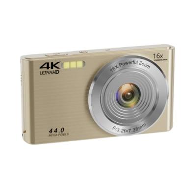 Imagem de Câmera digital 4K para fotografia com WiFi, 44 MP, zoom 16x, antivibração, pacote com cartão micro SD de 64 GB