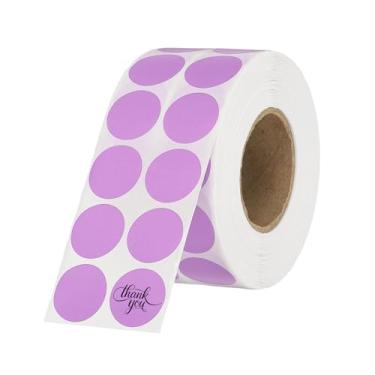 Imagem de PATIKIL 3000 peças de etiquetas térmicas redondas, adesivos coloridos em círculo de 0,8 polegadas, etiquetas autoadesivas para impressão térmica, escritório, decoração de casa, diário, lista de