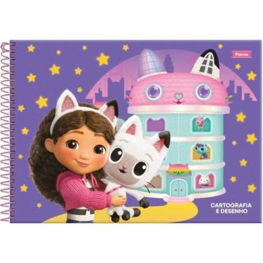 Imagem de Caderno Desenho UNIV Capa Dura a Casa da GABBYS 80F PCT 05 - Foroni